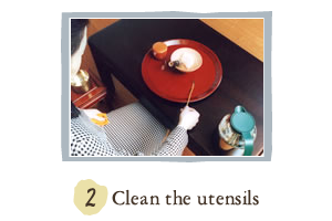 2. Clean the utensils